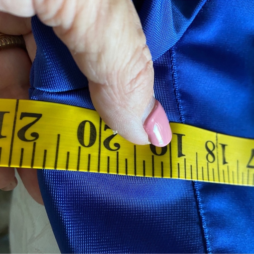 Gloria Vanderbilt Royal Blue and Orange Zipped Front Sport Jacket size Large - Picture 4 of 7